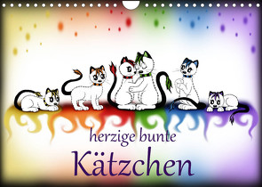 herzige bunte Kätzchen (Wandkalender 2023 DIN A4 quer) von Haberhauer,  Petra