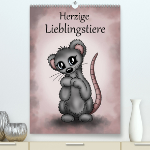 Herzige Lieblingstiere (Premium, hochwertiger DIN A2 Wandkalender 2023, Kunstdruck in Hochglanz) von Creation / Petra Haberhauer,  Pezi