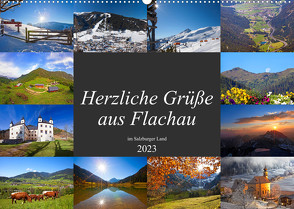 Herzliche Grüße aus Flachau (Wandkalender 2023 DIN A2 quer) von Kramer,  Christa