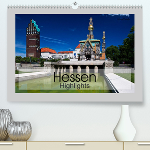 Hessen Highlights (Premium, hochwertiger DIN A2 Wandkalender 2023, Kunstdruck in Hochglanz) von boeTtchEr,  U