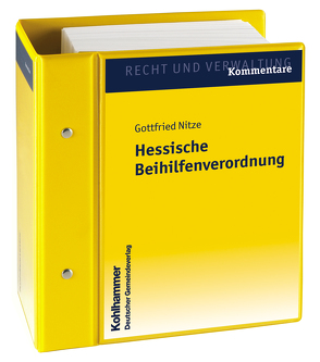 Hessische Beihilfenverordnung von Nitze,  Gottfried
