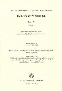 Hethitisches Wörterbuch / Band VI: I von Cotticelli-Kurras,  Paola, Friedrich,  Johannes, Giusfredi,  Federico, Hagenbuchner-Dresel,  Albertine, Hazenbos,  Joost, Kammenhuber,  Annelies, Sallaberger,  Walther