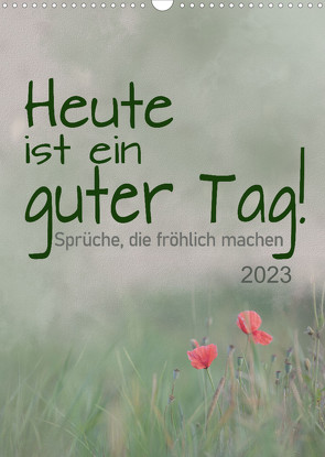 Heute ist ein guter Tag (Wandkalender 2023 DIN A3 hoch) von calmbacher,  Christiane