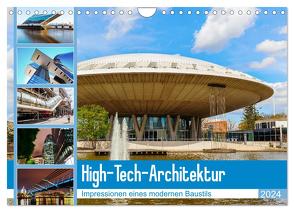 High-Tech-Architektur – Impressionen eines modernen Baustils (Wandkalender 2024 DIN A4 quer), CALVENDO Monatskalender von Müller,  Christian