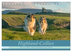 Highland-Collies – Auf vier Pfoten durch Schottland und Irland (Tischkalender 2024 DIN A5 quer), CALVENDO Monatskalender von Elling,  Julia