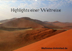 Highlights einer Weltreise (Wandkalender 2023 DIN A2 quer) von weltreise-unlimited.de