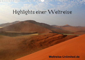 Highlights einer Weltreise (Wandkalender 2023 DIN A3 quer) von weltreise-unlimited.de