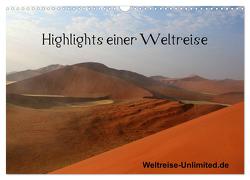 Highlights einer Weltreise (Wandkalender 2024 DIN A3 quer), CALVENDO Monatskalender von weltreise-unlimited.de,  weltreise-unlimited.de