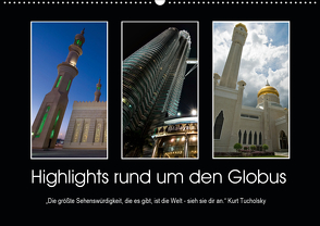 Highlights rund um den Globus (Wandkalender 2021 DIN A2 quer) von Fleiß und Karsten Schütt,  Ursula, Foto-FukS