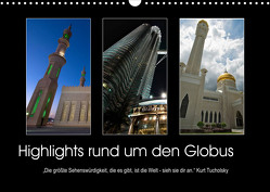 Highlights rund um den Globus (Wandkalender 2022 DIN A3 quer) von Fleiß und Karsten Schütt,  Ursula, Foto-FukS
