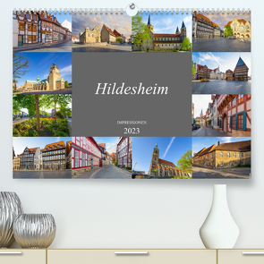 Hildesheim Impressionen (Premium, hochwertiger DIN A2 Wandkalender 2023, Kunstdruck in Hochglanz) von Meutzner,  Dirk