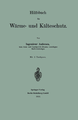 Hilfsbuch für Wärme- und Kälteschutz von Andersen,  Andreas