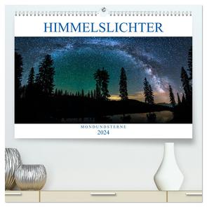 Himmelslichter – Mond und Sterne (hochwertiger Premium Wandkalender 2024 DIN A2 quer), Kunstdruck in Hochglanz von Günter Zöhrer,  Dr.