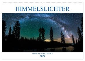 Himmelslichter – Mond und Sterne (Wandkalender 2024 DIN A2 quer), CALVENDO Monatskalender von Günter Zöhrer,  Dr.