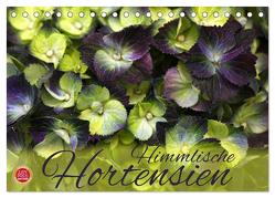 Himmlische Hortensien (Tischkalender 2024 DIN A5 quer), CALVENDO Monatskalender von Cross,  Martina