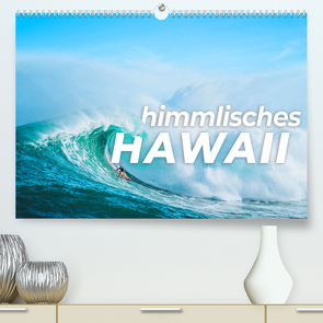 Himmlisches Hawaii (hochwertiger Premium Wandkalender 2024 DIN A2 quer), Kunstdruck in Hochglanz von Monkey,  Happy