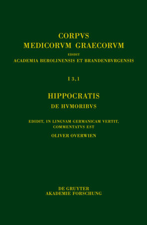 Hippocratis De humoribus von Overwien,  Oliver