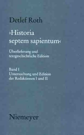 ‚Historia septem sapientum‘ von Roth,  Detlef