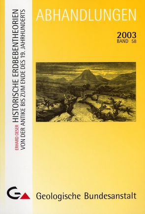 Historische Erdbebentheorien von der Antike bis zum Ende des 19. Jahrhunderts von Oeser,  Erhard