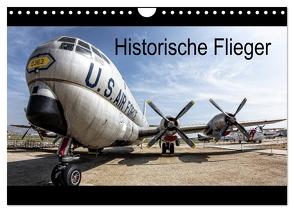 Historische Flieger (Wandkalender 2024 DIN A4 quer), CALVENDO Monatskalender von Steffin,  Carsten
