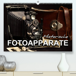 Historische Fotoapparate (Premium, hochwertiger DIN A2 Wandkalender 2023, Kunstdruck in Hochglanz) von Bleicher,  Renate