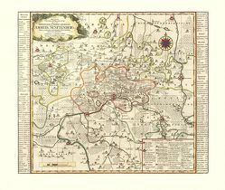 Historische Karte: Amt Senftenberg, 1757 (Plano) von Rockstuhl,  Harald, Schenk,  Peter (der Jüngere), Zürner,  Adam Friedrich