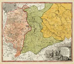 Historische Karte: Burgen-, Ritter- und Klösterkarte Thüringen, Sachsen und Obersachsen 1000-1400. Tab. III – 1732 (Plano) von Homann Erben, Zollmann,  Friedrich