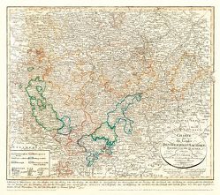 Historische Karte: Charte über die Länder des Herzoglich Sachsen-Ernestinischen Hauses, 1815 (Plano) von Güssefeld,  Franz L, Rockstuhl,  Harald