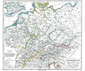 Historische Karte: DEUTSCHLAND – ALTGERMANIEN, um 450 (Plano) von Rockstuhl,  Harald, Spruner,  Karl von
