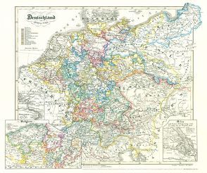 Historische Karte: DEUTSCHLAND von 1649-1792 (Plano) von Rockstuhl,  Harald, Spruner,  Karl von