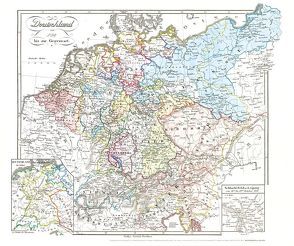 Historische Karte: DEUTSCHLAND von 1792-1854 (Plano) von Spruner,  Karl von
