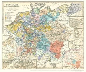 Historische Karte: DEUTSCHLAND von Rudolph von Habsburg bis Maximilian I. 1273–1492 (Plano) von Hassenstein,  Bruno, Lindner,  Th, Rockstuhl,  Harald, Spruner,  Karl von