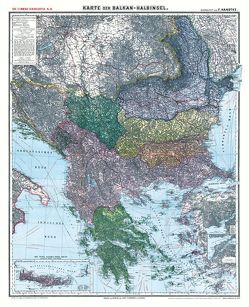 Historische Karte: Die BALKAN Halbinsel – um 1910 [gerollt] von Handtke,  Friedrich, Rockstuhl,  Harald