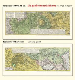 Das alte Hunsrück: Große HUNSRÜCKKARTE 1735 (Plano) von Homann Erben