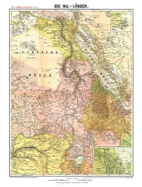 Historische Karte: Die NIL-LÄNDER – um 1910 [gerollt] von Handtke,  Friedrich, Rockstuhl,  Harald