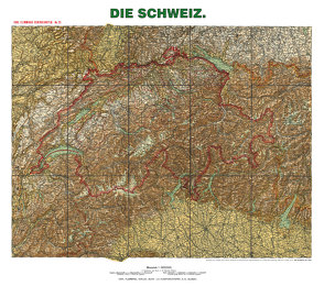 Historische Karte: Die SCHWEIZ – um 1905 [gerollt] von F.,  Handtke, Herrich,  A., Rockstuhl,  Harald