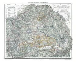 Historische Karte: Großherzogtum Siebenbürgen, 1853 (Plano) von Rockstuhl,  Harald