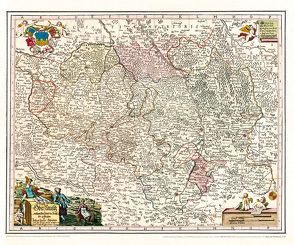 Historische Karte: Oberlausitz, 1727 von Rockstuhl,  Harald, Schreiber,  Johann G