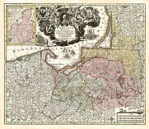 Historische Karte: Ostpreussen 1740 (Plano) von Seutter,  Matthäus