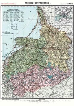 Historische Karte: Provinz OSTPREUSSEN im Deutschen Reich – um 1910 [gerollt] von Handtke,  Friedrich, Rockstuhl,  Harald