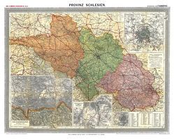 Historische Karte: Provinz SCHLESIEN im Deutschen Reich – um 1910 [gerollt] von Handtke,  Friedrich, Rockstuhl,  Harald