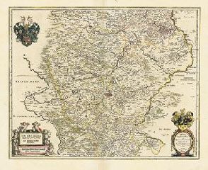 Historische Karte: Thüringen – Thüringen Landgrafius. 1635/1642 (Plano) von Blaeu,  Johann