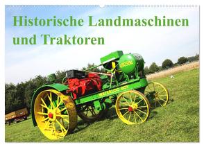Historische Landmaschinen und Traktoren (Wandkalender 2024 DIN A2 quer), CALVENDO Monatskalender von Kraaibeek,  Peter