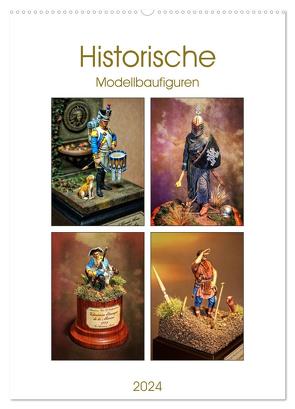 Historische Modellbaufiguren 2024 (Wandkalender 2024 DIN A2 hoch), CALVENDO Monatskalender von Hebgen,  Peter