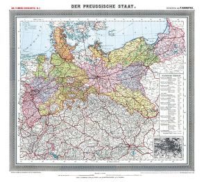 Historische Preussenkarte / DER PREUSSISCHE STAAT – 1905 [gerollt] von Handtke,  Friedrich, Rockstuhl,  Harald