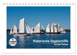 Historische Segelschiffe auf der Ostsee (Tischkalender 2024 DIN A5 quer), CALVENDO Monatskalender von Carina-Fotografie,  Carina-Fotografie