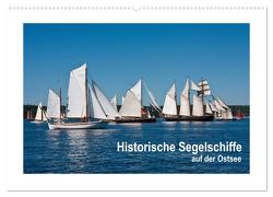 Historische Segelschiffe auf der Ostsee (Wandkalender 2024 DIN A2 quer), CALVENDO Monatskalender von Carina-Fotografie,  Carina-Fotografie