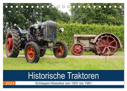 Historische Traktoren 2024 (Tischkalender 2024 DIN A5 quer), CALVENDO Monatskalender von Deters,  Hendrik