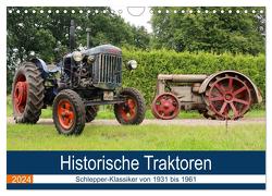 Historische Traktoren 2024 (Wandkalender 2024 DIN A4 quer), CALVENDO Monatskalender von Deters,  Hendrik