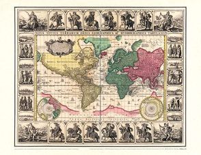 Historische WELTKARTE 1652 – Visscher (Plano 62 x 48 cm) von Rockstuhl,  Harald, Visscher,  Claes Janszoon, Visscher,  Nicolas